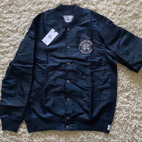 Reigning Champ Other - Stadium Logo Jacket in Navy